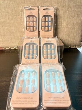 Bundle of 6 Helios Nail System French Manicure - 24 Nails each